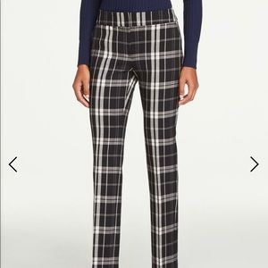 Ann Taylor Factory Modern Plaid Straight Leg Pants